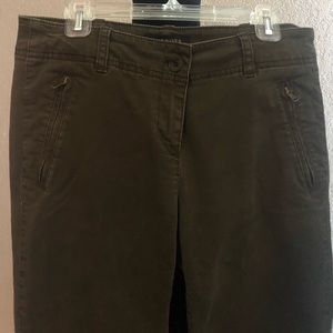 Army green Talbots pants.